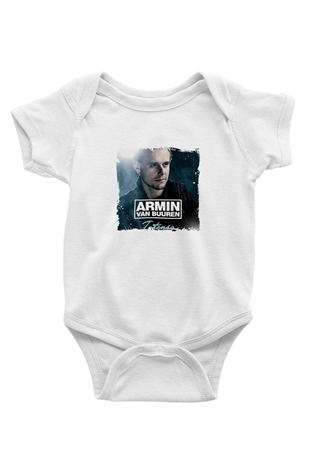 Armin Van Buuren Baskılı Beyaz Bebek Body - Zıbın