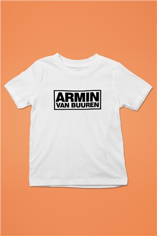 Armin Van Buuren Baskılı Beyaz Unisex Çocuk Tişört