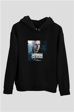 Armin Van Buuren Baskılı Unisex Siyah Hoodie