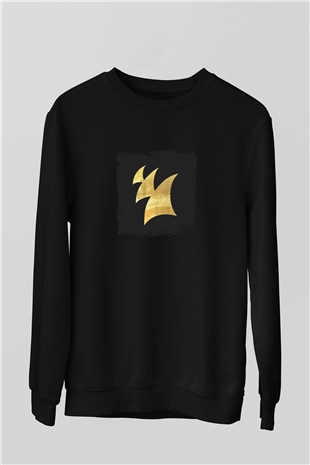 Armin Van Buuren Baskılı Unisex Siyah Sweatshirt