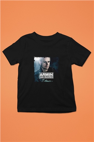Armin Van Buuren Baskılı Unisex Siyah Çocuk Tişört