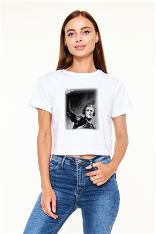 Armin Van Buuren Beyaz Croptop Tişört