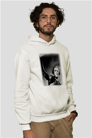 Armin Van Buuren Beyaz Unisex Kapşonlu Sweatshirt