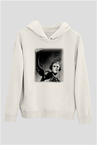 Armin Van Buuren Beyaz Unisex Kapşonlu Sweatshirt