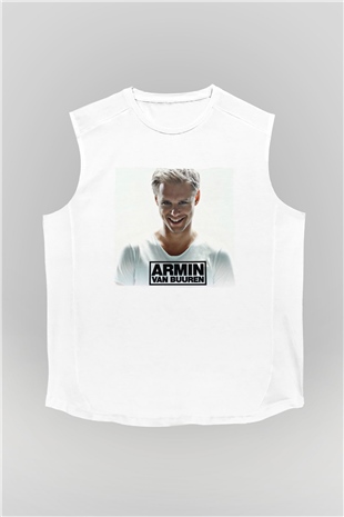 Armin Van Buuren Beyaz Unisex Kolsuz Tişört
