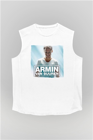 Armin Van Buuren Beyaz Unisex Kolsuz Tişört