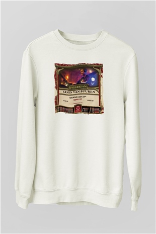 Armin Van Buuren Beyaz Unisex Sweatshirt