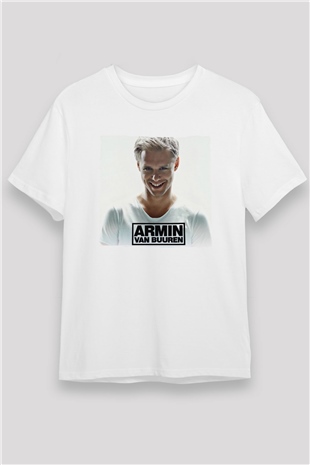 Armin Van Buuren Beyaz Unisex Tişört T-Shirt - TişörtFabrikası