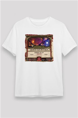 Armin Van Buuren Beyaz Unisex Tişört T-Shirt - TişörtFabrikası