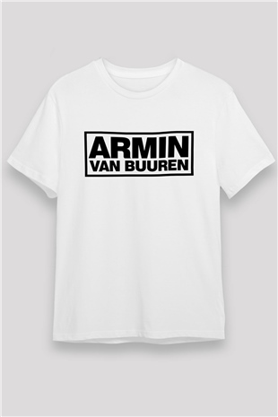 Armin Van Buuren Beyaz Unisex Tişört T-Shirt - TişörtFabrikası