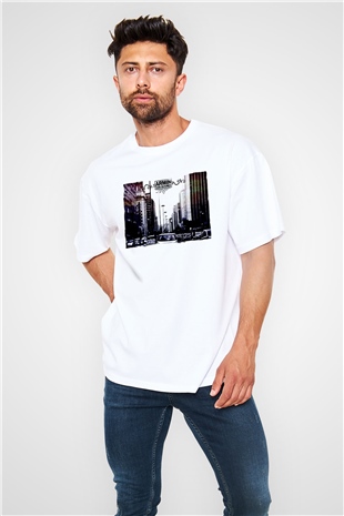 Armin Van Buuren Beyaz Oversize Tişört Oversize T-shirt - TişörtFabrikası