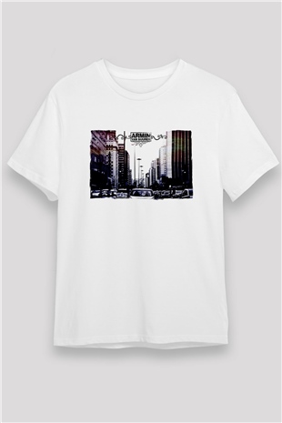 Armin Van Buuren Beyaz Unisex Tişört T-Shirt - TişörtFabrikası