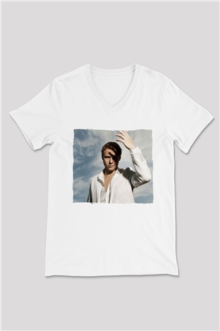 Armin Van Buuren Beyaz Unisex V Yaka Tişört