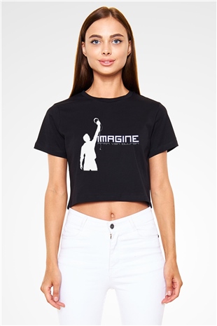 Armin Van Buuren Siyah Crop Top Tişört