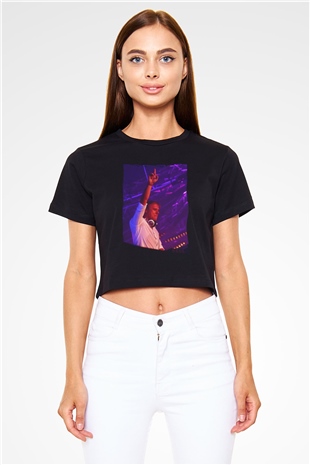 Armin Van Buuren Siyah  Crop Top Tişört