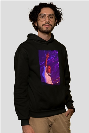 Armin Van Buuren Siyah Unisex Kapüşonlu Sweatshirt