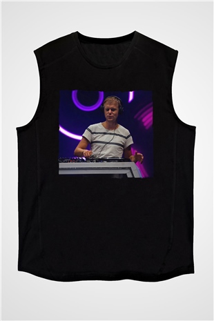 Armin Van Buuren Siyah Unisex Kolsuz Tişört