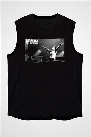 Armin Van Buuren Siyah Unisex Kolsuz Tişört