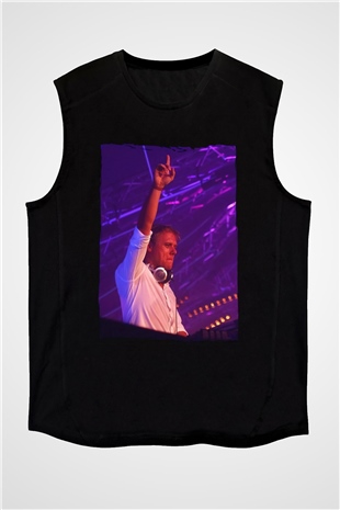 Armin Van Buuren Siyah Unisex Kolsuz Tişört