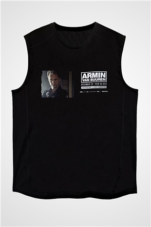 Armin Van Buuren Siyah Unisex Kolsuz Tişört