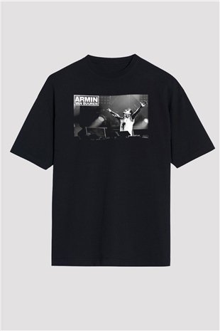 Armin Van Buuren Siyah Unisex Oversize Tişört T-Shirt