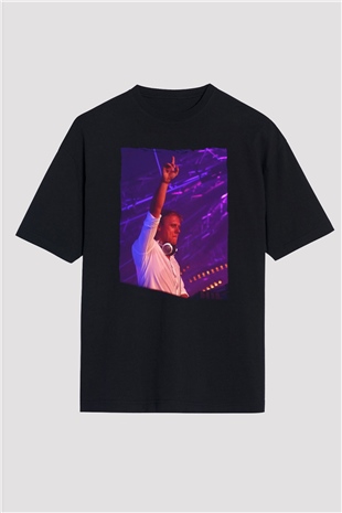 Armin Van Buuren Siyah Oversize Tişört Oversize T-shirt - TişörtFabrikası