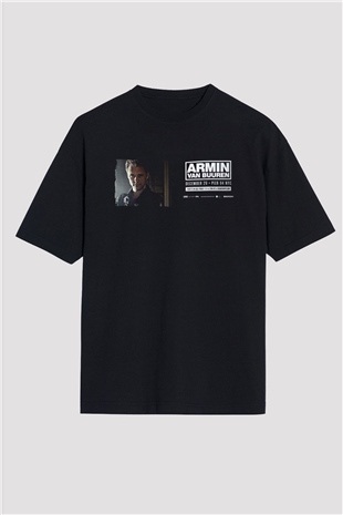Armin Van Buuren Siyah Oversize Tişört Oversize T-shirt - TişörtFabrikası