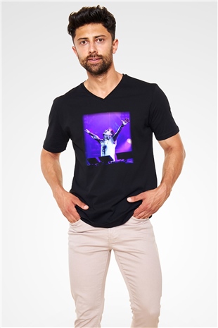 Armin Van Buuren Siyah Unisex V Yaka Tişört T-Shirt
