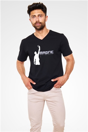 Armin Van Buuren Siyah Unisex V Yaka Tişört T-Shirt