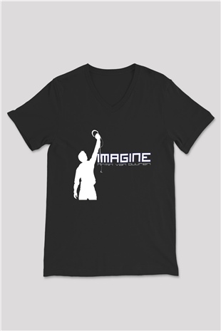 Armin Van Buuren Siyah Unisex V Yaka Tişört T-Shirt