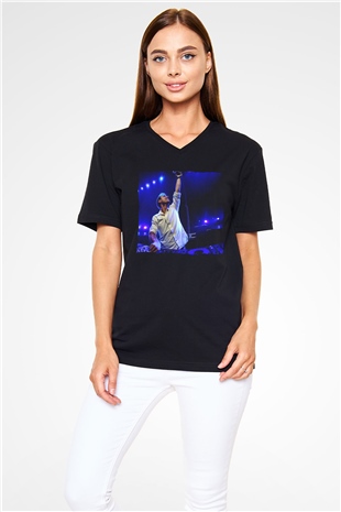 Armin Van Buuren Siyah Unisex V Yaka Tişört