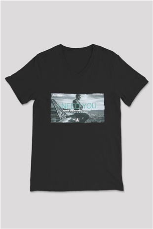Armin Van Buuren Siyah Unisex V Yaka Tişört