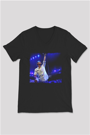 Armin Van Buuren Siyah Unisex V Yaka Tişört