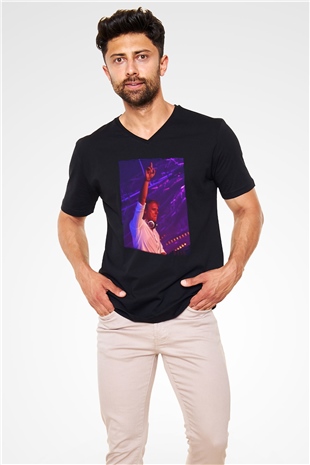 Armin Van Buuren Siyah Unisex V Yaka Tişört