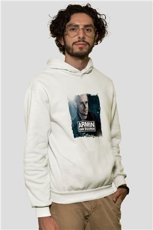 Armin Van BuurenBaskılı Beyaz Hoodie