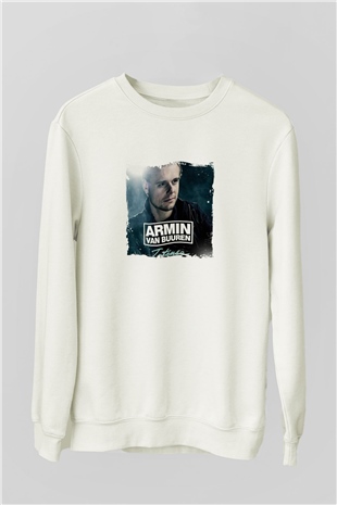 Armin Van BuurenBaskılı Beyaz Sweatshirt