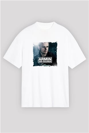 Armin Van BuurenBaskılı Beyaz Oversize Tişört