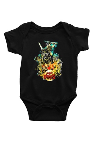 Army of Darkness Siyah Bebek Body - Zıbın