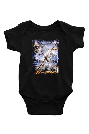Army of Darkness Siyah Bebek Body - Zıbın