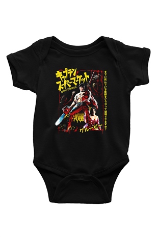 Army of Darkness Siyah Bebek Body - Zıbın