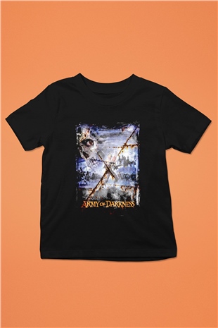 Army of Darkness Siyah Unisex  Çocuk Tişört