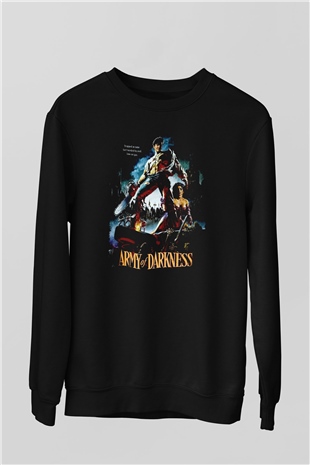 Army of Darkness Siyah Unisex  Sweatshirt
