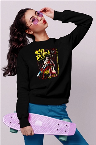 Army of Darkness Siyah Unisex  Sweatshirt