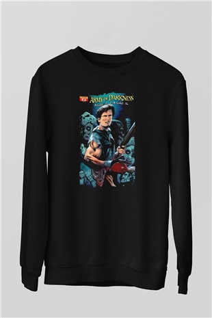 Army of Darkness Siyah Unisex  Sweatshirt