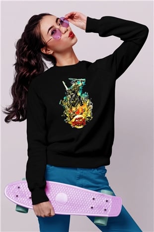 Army of Darkness Siyah Unisex  Sweatshirt