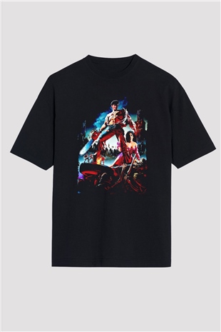Army of Darkness Siyah Oversize Tişört