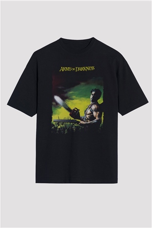 Army of Darkness Siyah Oversize Tişört