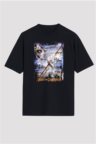 Army of Darkness Siyah Oversize Tişört