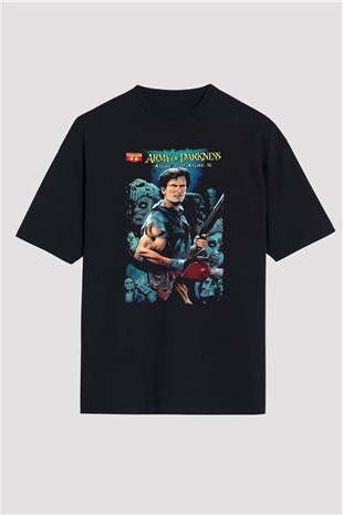 Army of Darkness Siyah Oversize Tişört