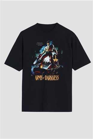 Army of Darkness Siyah Oversize Tişört